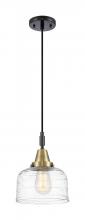 Innovations Lighting 447-1P-BAB-G713 - Bell - 1 Light - 8 inch - Black Antique Brass - Mini Pendant