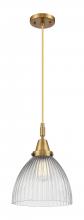 Innovations Lighting 447-1P-BB-G222 - Seneca Falls - 1 Light - 10 inch - Brushed Brass - Mini Pendant