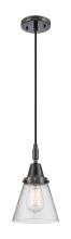Innovations Lighting 447-1P-BK-G64 - Cone - 1 Light - 6 inch - Matte Black - Mini Pendant