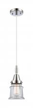 Innovations Lighting 447-1P-PC-G182S - Canton - 1 Light - 7 inch - Polished Chrome - Mini Pendant
