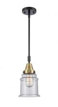 Innovations Lighting 447-1S-BAB-G184 - Canton - 1 Light - 7 inch - Black Antique Brass - Mini Pendant