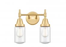 Innovations Lighting 447-2W-SG-G314 - Dover - 2 Light - 14 inch - Satin Gold - Bath Vanity Light