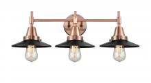 Innovations Lighting 447-3W-AC-M6-BK - Railroad - 3 Light - 26 inch - Antique Copper - Bath Vanity Light