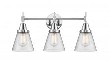 Innovations Lighting 447-3W-PC-G64 - Cone - 3 Light - 24 inch - Polished Chrome - Bath Vanity Light