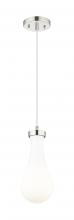 Innovations Lighting 451-1P-PN-G451-5GWH - Owego - 1 Light - 5 inch - Polished Nickel - Pendant