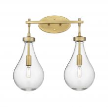 Innovations Lighting 451-2W-BB-G451-7CL - Owego - 2 Light - 17 inch - Brushed Brass - Bath Vanity Light
