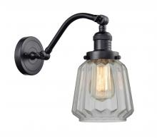 Innovations Lighting 515-1W-BK-G142 - Chatham - 1 Light - 7 inch - Matte Black - Sconce