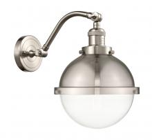 Innovations Lighting 515-1W-SN-HFS-82-SN - Hampden - 1 Light - 9 inch - Brushed Satin Nickel - Sconce