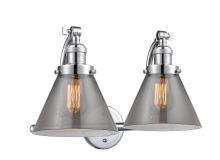 Innovations Lighting 515-2W-PC-G43 - Cone - 2 Light - 18 inch - Polished Chrome - Bath Vanity Light