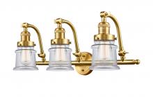 Innovations Lighting 515-3W-SG-G182S - Canton - 3 Light - 28 inch - Satin Gold - Bath Vanity Light