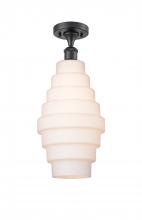 Innovations Lighting 516-1C-BK-G671-8 - Cascade - 1 Light - 8 inch - Matte Black - Semi-Flush Mount