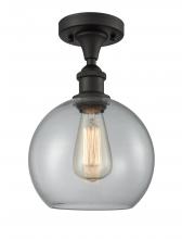 Innovations Lighting 516-1C-OB-G122C-8CL - Athens - 1 Light - 8 inch - Oil Rubbed Bronze - Semi-Flush Mount