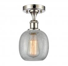 Innovations Lighting 516-1C-PN-G105 - Belfast - 1 Light - 6 inch - Polished Nickel - Semi-Flush Mount