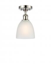 Innovations Lighting 516-1C-PN-G381 - Castile - 1 Light - 6 inch - Polished Nickel - Semi-Flush Mount