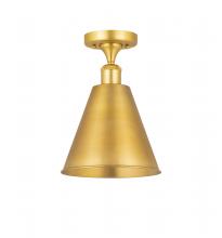 Innovations Lighting 516-1C-SG-MBC-8-SG - Berkshire - 1 Light - 8 inch - Satin Gold - Semi-Flush Mount