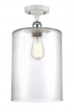 Innovations Lighting 516-1C-WPC-G112-L - Cobbleskill - 1 Light - 9 inch - White Polished Chrome - Semi-Flush Mount