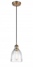 Innovations Lighting 516-1P-BB-G442 - Brookfield - 1 Light - 6 inch - Brushed Brass - Cord hung - Mini Pendant