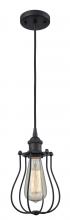 Innovations Lighting 516-1P-BK-CE513-BK - Muselet - 1 Light - 6 inch - Matte Black - Cord hung - Mini Pendant