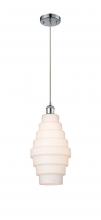 Innovations Lighting 516-1P-PC-G671-8 - Cascade - 1 Light - 8 inch - Polished Chrome - Cord hung - Mini Pendant