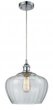 Innovations Lighting 516-1P-PC-G92-L - Fenton - 1 Light - 11 inch - Polished Chrome - Cord hung - Mini Pendant