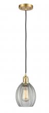 Innovations Lighting 516-1P-SG-G82 - Eaton - 1 Light - 6 inch - Satin Gold - Cord hung - Mini Pendant