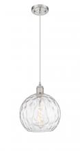 Innovations Lighting 516-1P-SN-G1215-10 - Athens Water Glass - 1 Light - 10 inch - Brushed Satin Nickel - Cord hung - Mini Pendant