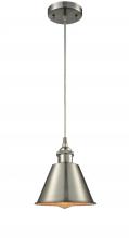 Innovations Lighting 516-1P-SN-M8 - Smithfield - 1 Light - 7 inch - Brushed Satin Nickel - Cord hung - Mini Pendant