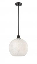 Innovations Lighting 516-1S-OB-G1216-12WM - White Mouchette - 1 Light - 12 inch - Oil Rubbed Bronze - Mini Pendant