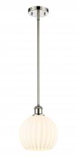 Innovations Lighting 516-1S-PN-G1217-8WV - White Venetian - 1 Light - 8 inch - Polished Nickel - Mini Pendant