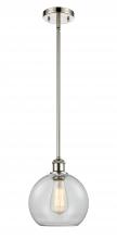 Innovations Lighting 516-1S-PN-G122C-8CL - Athens - 1 Light - 8 inch - Polished Nickel - Mini Pendant