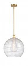 Innovations Lighting 516-1S-SG-G1213-14 - Athens Deco Swirl - 1 Light - 14 inch - Satin Gold - Pendant