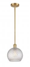 Innovations Lighting 516-1S-SG-G122C-8CL - Athens - 1 Light - 8 inch - Satin Gold - Mini Pendant