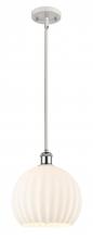 Innovations Lighting 516-1S-WPC-G1217-10WV - White Venetian - 1 Light - 10 inch - White Polished Chrome - Mini Pendant