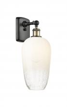 Innovations Lighting 516-1W-BAB-G484-7OP - Brookhaven Flute - 1 Light - 7 inch - Black Antique Brass - Sconce