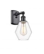 Innovations Lighting 516-1W-BK-G652-6 - Cindyrella - 1 Light - 6 inch - Matte Black - Sconce