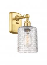 Innovations Lighting 516-1W-SG-G112C-5CL - Cobbleskill - 1 Light - 5 inch - Satin Gold - Sconce