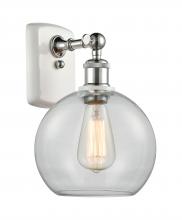 Innovations Lighting 516-1W-WPC-G122-8 - Athens - 1 Light - 8 inch - White Polished Chrome - Sconce