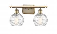 Innovations Lighting 516-2W-AB-G1213-6 - Athens Deco Swirl - 2 Light - 16 inch - Antique Brass - Bath Vanity Light