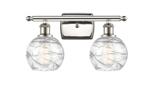Innovations Lighting 516-2W-PN-G1213-6CL - Athens Deco Swirl - 2 Light - 16 inch - Polished Nickel - Bath Vanity Light