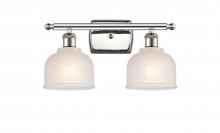 Innovations Lighting 516-2W-PN-G411 - Dayton - 2 Light - 16 inch - Polished Nickel - Bath Vanity Light