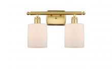 Innovations Lighting 516-2W-SG-G111 - Cobbleskill - 2 Light - 15 inch - Satin Gold - Bath Vanity Light