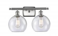 Innovations Lighting 516-2W-SN-G124-8 - Athens - 2 Light - 18 inch - Brushed Satin Nickel - Bath Vanity Light