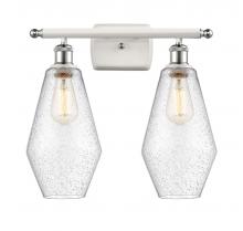 Innovations Lighting 516-2W-WPC-G654-7 - Cindyrella - 2 Light - 17 inch - White Polished Chrome - Bath Vanity Light