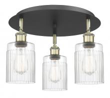 Innovations Lighting 516-3C-BAB-G342 - Hadley - 3 Light - 16 inch - Black Antique Brass - Semi-Flush Mount