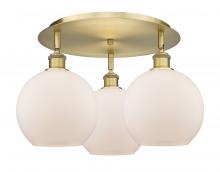 Innovations Lighting 516-3C-BB-G121-8 - Athens - 3 Light - 20 inch - Brushed Brass - Flush Mount