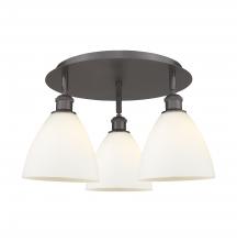 Innovations Lighting 516-3C-OB-GBD-751 - Bristol - 3 Light - 19 inch - Oil Rubbed Bronze - Flush Mount