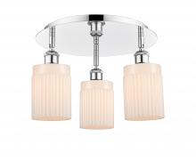 Innovations Lighting 516-3C-PC-G341 - Hadley - 3 Light - 16 inch - Polished Chrome - Semi-Flush Mount