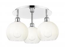 Innovations Lighting 516-3C-PC-G483-8OP - Brookhaven Globe - 3 Light - 20 inch - Polished Chrome - Semi-Flush Mount