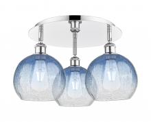 Innovations Lighting 516-3C-PC-G483-8SB - Brookhaven Globe - 3 Light - 20 inch - Polished Chrome - Semi-Flush Mount