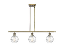 Innovations Lighting 516-3I-AB-G1213-6CL - Athens Deco Swirl - 3 Light - 36 inch - Antique Brass - Stem Hung - Island Light